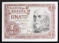 Spain 1 Peseta 1953

P# 144a; № 1 A 0403280; UNC; Prefix A