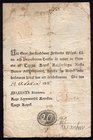 Finland 20 Kopeks 1816

P# A13; Handwritten banknote with printed 18; F; repaired