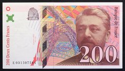 France 200 Francs 1996

P# 159; № E 031507584; XF+; "Alexandre Gustave Eiffel"