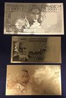 France - Set of 3 Gold Banknotes

Gold Foil Plated Banknotes (1950-1958); UNC; Set 3 PCS