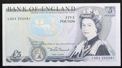 Great Britain 5 Pounds 1980 - 1987 RARE!

P# 378; № LN 54 292081; UNC-; Sign. Sommerset; "Wellington & Waterloo"; RARE!