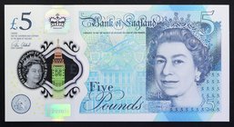 Great Britain 5 Pounds 2015 Bank of England

P# 394; № AA 44 568903; UNC; Prefix AA; Polymer; "Churchill"