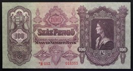 Hungary 100 Pengo 1930

P# 98; № *E 092 016353; UNC-; "Matthias Corvinus"