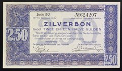 Netherlands 2-1/2 Gulden 1938

P# 62; № Serie BQ 624207; UNC-