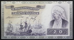 Netherlands 100 Gulden 1942 RARE!

P# 51c; № FJ 065126; VF-XF; W/mark Fish; RARE!