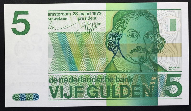 Netherlands 5 Gulden 1973

P# 95a; № 3050431848; UNC