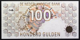 Netherlands 100 Gulden 1992

P# 101; № 1359046404; UNC; W/mark Owl