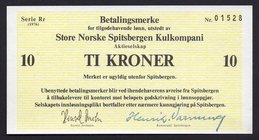 Norway 10 Kroner 1976 Spitsbergen

Series Rr; UNC