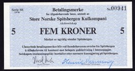 Norway 5 Kroner 1978 Spitsbergen

Series SS; UNC