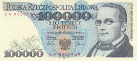 Poland 100000 Zlotych 1990

P# 154; UNC