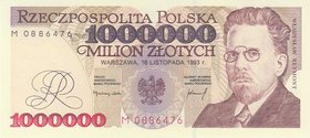 Poland 1000000 Zlotych 1993

P# 162; UNC