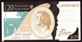 Poland 20 Zlotych 2009

NBP Frederic Chopin - 200th Anniversary; Original Bank Folder; UNC