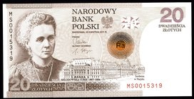 Poland 20 Zlotych 2011

NBP Marie Sklodowska-Curie - 100th Anniversary; Original Bank Folder; UNC