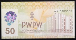 Poland Test Note (PWPW)

№ AA 0003558; UNC; FOLDER