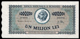 Romania 1000000 Lei 1947

P# 60a; AUNC