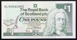 Scotland 1 Pound 1994 Commemorative

P# 358; № RLS 0941362; UNC; "Robert Louis Stevenson"