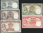 Thailand Lot of 5 Banknotes 1953 -1956

P# 74 - 78
