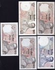 Thailand Lot of 5 Banknotes 1969 - (1980)

5-10-10-10-10 Baht; P# 82a, 83a, 87 (x3); VF-UNC