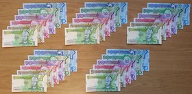 Turkmenistan Full Set of 6 Banknotes 2009 Series AA

1,5,10,20,50,100 Manat 2009; P# 22,23,24,25,26,27; UNC