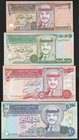 Jordan Lot of 4 Banknotes 1996 -1997

P# 28b 29b 30b 31a