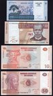 Africa Lot of 4 Banknotes 2003 - (2007)

Congo 10-50 Francs, Madagascar 100 Ariary, Malawi 10 Kwacha; P# 93a, 97a, 86a, 43a; UNC