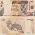 Congo 5000 Francs 2013

P# 102(b); 147x73mm; UNC