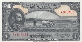 Ethiopia 1 Dollar 1945

P#12c; UNC