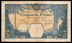 French West Africa 50 Francs 1929

P# 9Bc; F