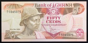 Ghana 50 Cedis 1984

P# 25; № D/1 5945975; UNC