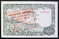 Equatorial Guinea 500 Bipkwele 1969 (1980) RARE!

P# 19; № 0373050; UNC; RARE!