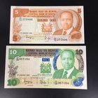 Kenya 5 & 10 Shillings 1982

P# 19, 20; UNC; Set 2 PCS