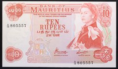 Mauritius 10 Rupees 1967 RARE!

P# 31; № A/38 805557; UNC; RARE!