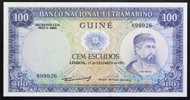 Portuguese Guinea 100 Escudos 1971 RARE!

P# 45; № 899926; UNC; RARE!