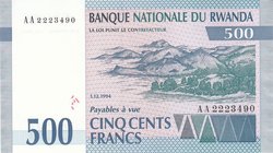 Rwanda 500 Francs 1994

P# 23; UNC