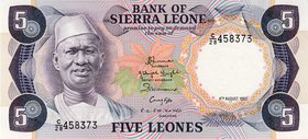 Sierra Leone 5 Leones 1985

P# 7 g; UNC