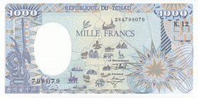 Chad 1000 Francs 1992

P#10Ac; UNC