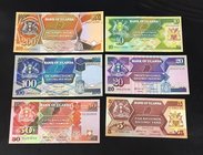 Uganda 5, 10, 20, 50, 100 & 200 Shillings 1987

P# 27, 28, 29, 30, 31, 32; UNC; Set 6 PCS
