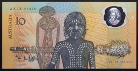 Australia 10 Dollars 1988 Commemorative RARE!

P# 49a; № AA 13108356; UNC; Prefix AA; 26/01/1988; "World's 1st Polymer Banknote"; RARE!