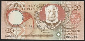 Tonga 20 Pa'anga 1989

#099939; P# 30; UNC
