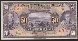 Bolivia 50 Bolivianos 1928

#041965; P# 123