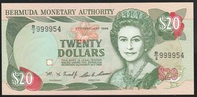Bermuda 20 Dollars 1996

#999954; P#43a; UNC