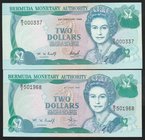 Bermuda Lot of 2 Banknotes

P# 40A a b