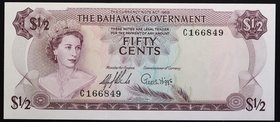 Bahamas 1/2 Dollars 1965

P# 17; № C166849; UNC