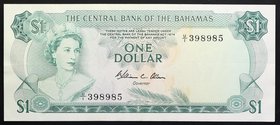 Bahamas 1 Dollar 1974 RARE!

P# 35; № U/1 398985; XF; RARE!