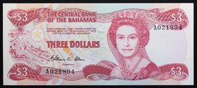 Bahamas 3 Dollars 1984

P# 44; № A021894; UNC