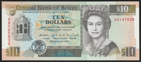 Belize 10 Dollars 1990

#AA147830; P# 54a; UNC