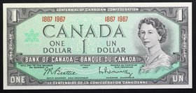 Canada 1 Dollar 1967 Commemorative

P# 84b; UNC; Sign. Beattie & Rasminsky