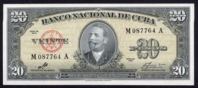 Cuba 20 Pesos 1960

P# 80c; UNC