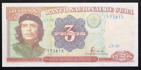 Cuba 3 Pesos 1995

P# 113; № 173815; UNC; "Che Guevara"