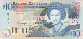East Caribbean States 10 Dollars 2003

P# 43v; UNC